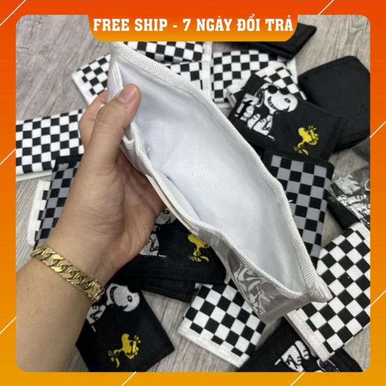 Ví Caro KUN SHOP Bóp ví nam nữ MINI Kun shop chất kaki