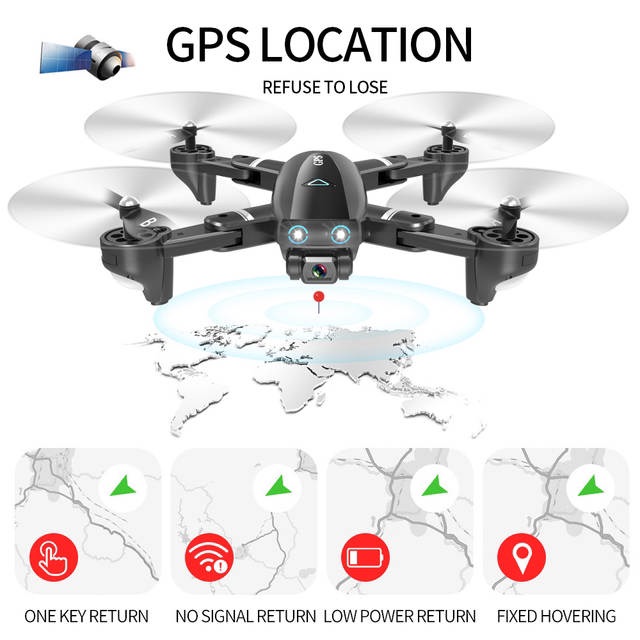 Flycam s168 GPS camera Hd gấp gọn có tự bay về