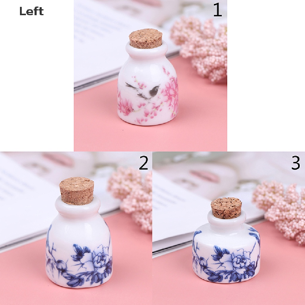 [Hàng mới về] Chai gốm thủy tinh kim tuyến nắp gỗ sử dụng làm móng