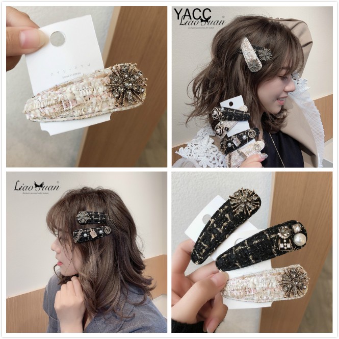 Kẹp tóc kiểu retro hàn quốc thanh lịch dành cho bạn gái
