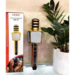 Micro karaoke Bluetooth Kèm loa chính hãng 3 trong 1 PF165 SD17
