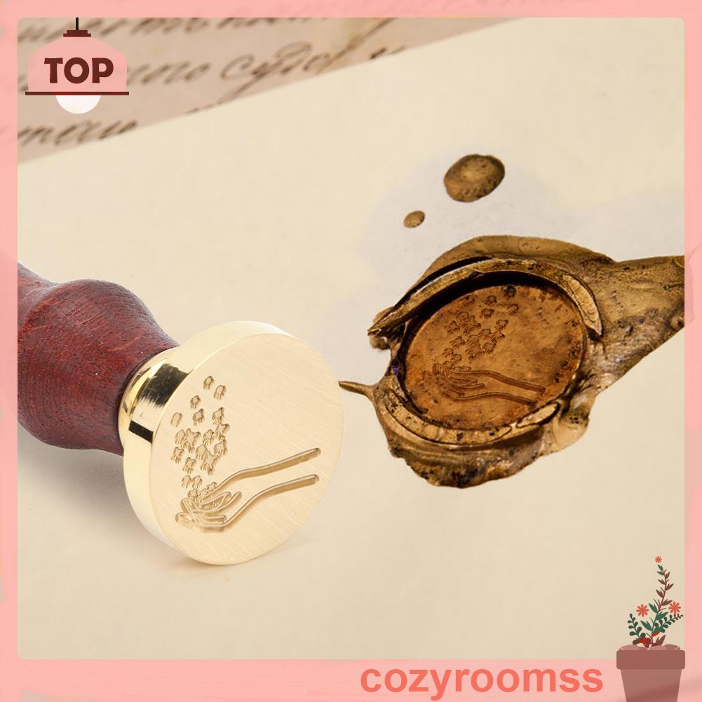 Con Dấu Sáp In Họa Tiết Cây Cối Cổ Điển Dùng Trang Trí Diy