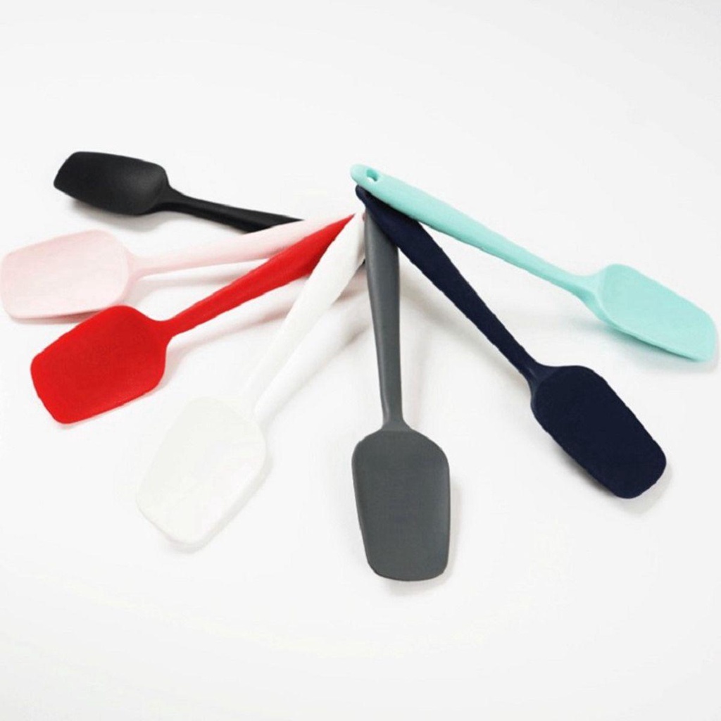 [COD] Muỗng Silicone Chịu Nhiệt Trộn Kem Làm Bánh Tiện Dụng