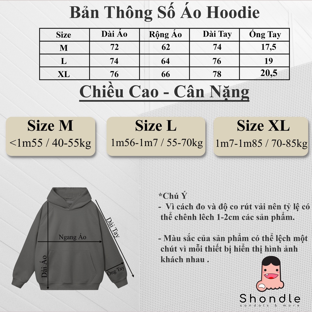 Áo Hoodie MikeBear Nỉ Bông Dày 2 lớp Unisex 2022