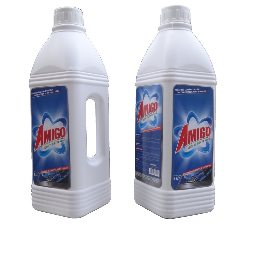 Chai tẩy dầu nhớt, vệ sinh đa năng Amigo 1 Lít