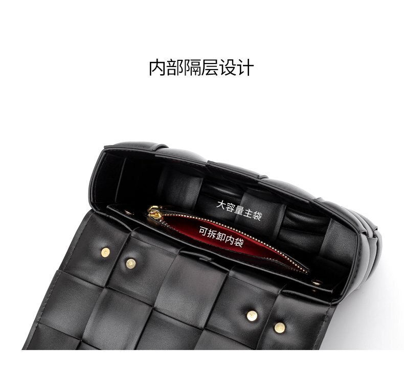 Túi Đeo Chéo Nữ JASMIN NOIR Phối Dây Kim Loại Thanh Lịch Thời Trang