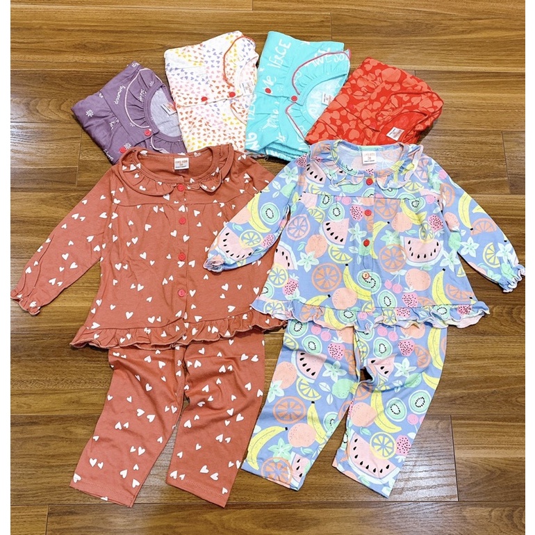 Đồ bộ Pyjama tay dài xuất khẩu bé gái