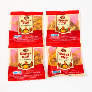 12 gói Khô gà cay Chà Bông Việt 20g