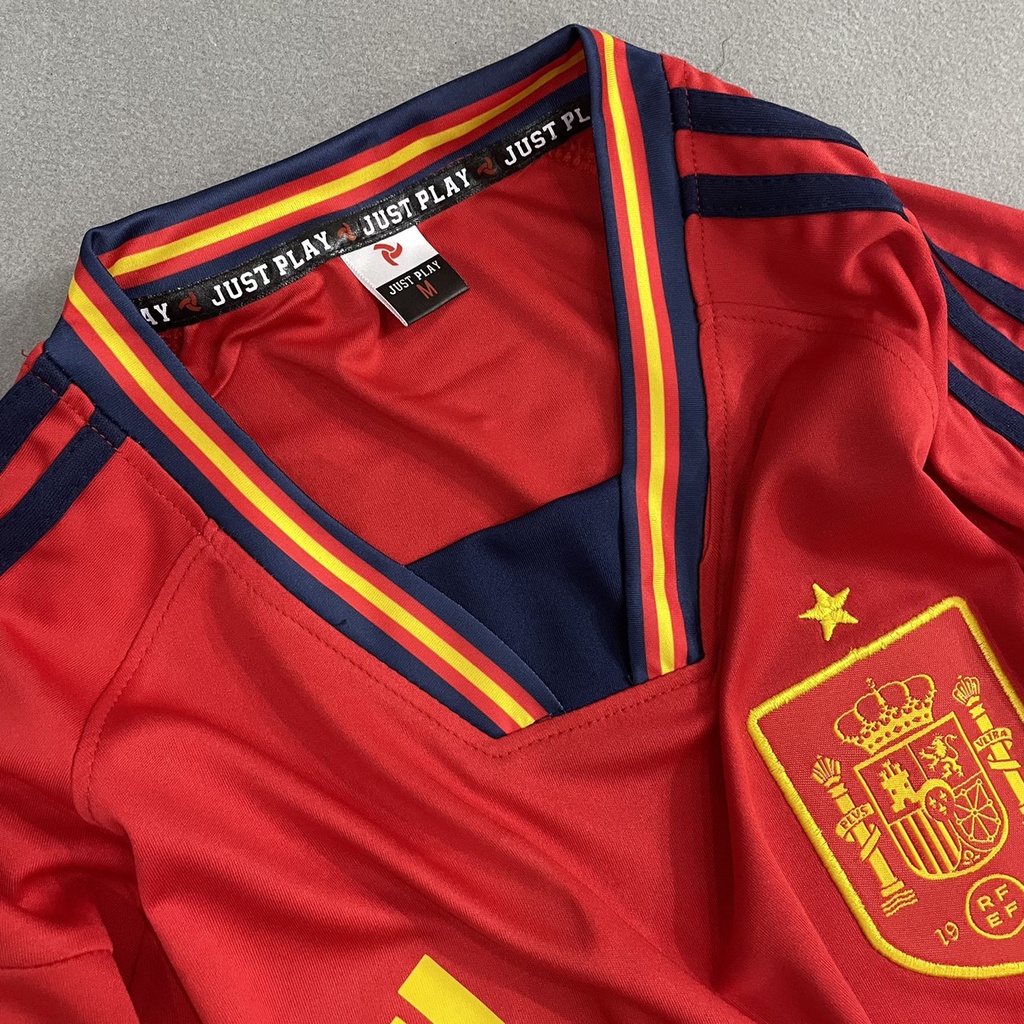 Bộ quần áo đá banh tuyển Tây Ban Nha đỏ sân nhà FLG WC2022