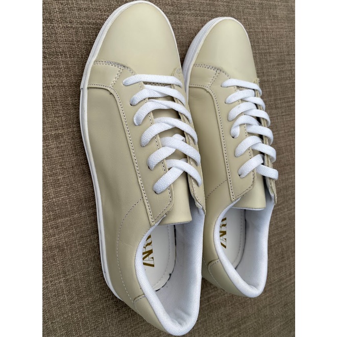 Giày Zara Nam thể thao/ Sneaker chuẩn VNXK màu kem cực đẹp