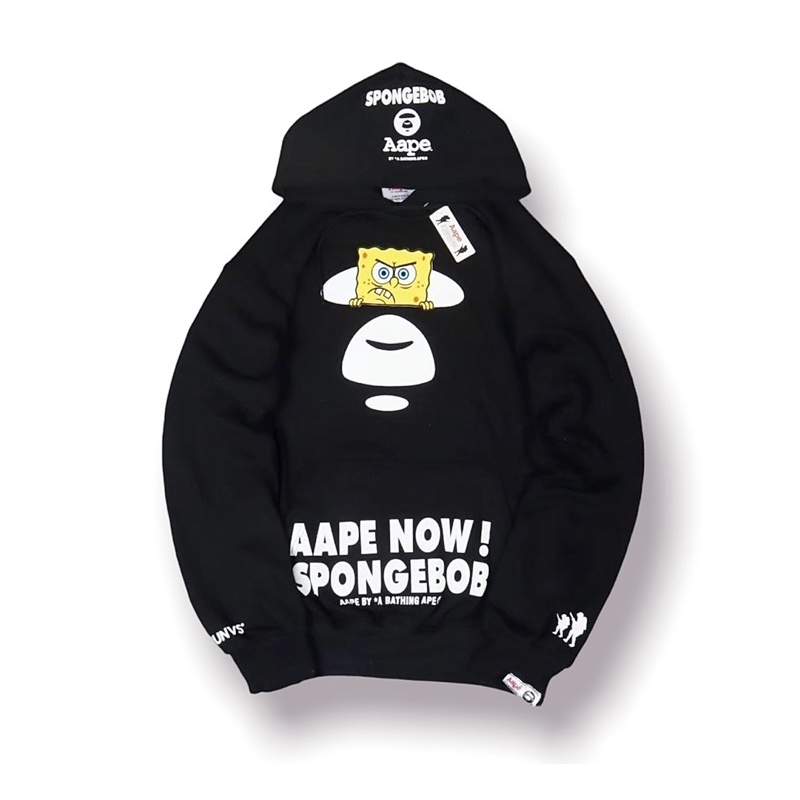 Nhập Khẩu Cao Cấp Áo HOODIE Pingebob Cho BAPE