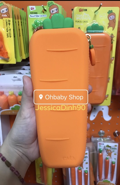 Hộp Bút Cà Rốt Silicon