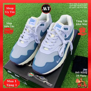 Giày Xám Xanh Ngọc Max-Patta Sneaker thể thao Nam Nữ chất lượng cao, giày da mềm đế khí thời trang hot trend hiện nay