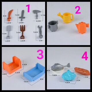 Hãng Gorock - chi tiết rìu chiến, xẻng, xới tương thích duplo