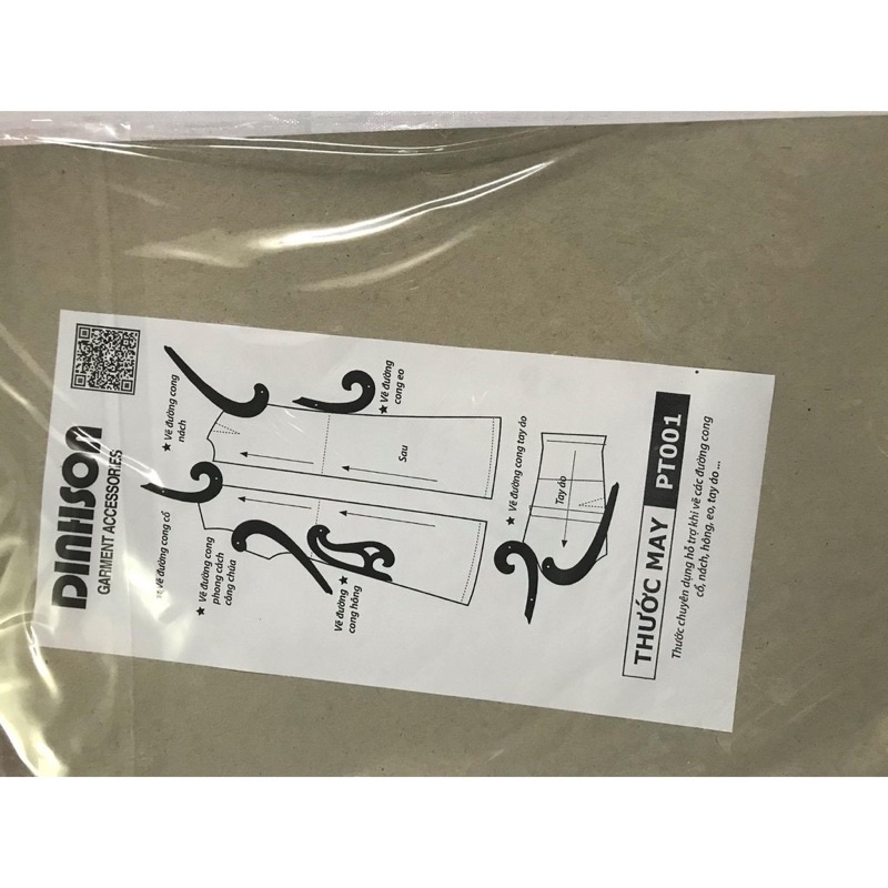 Bộ 3 Cây Thước Đánh Cong Cắt May, 3 Màu, Chất Liệu Mica Trong Suốt Đẹp Mắt Độ Bền Cao , thước vẻ may