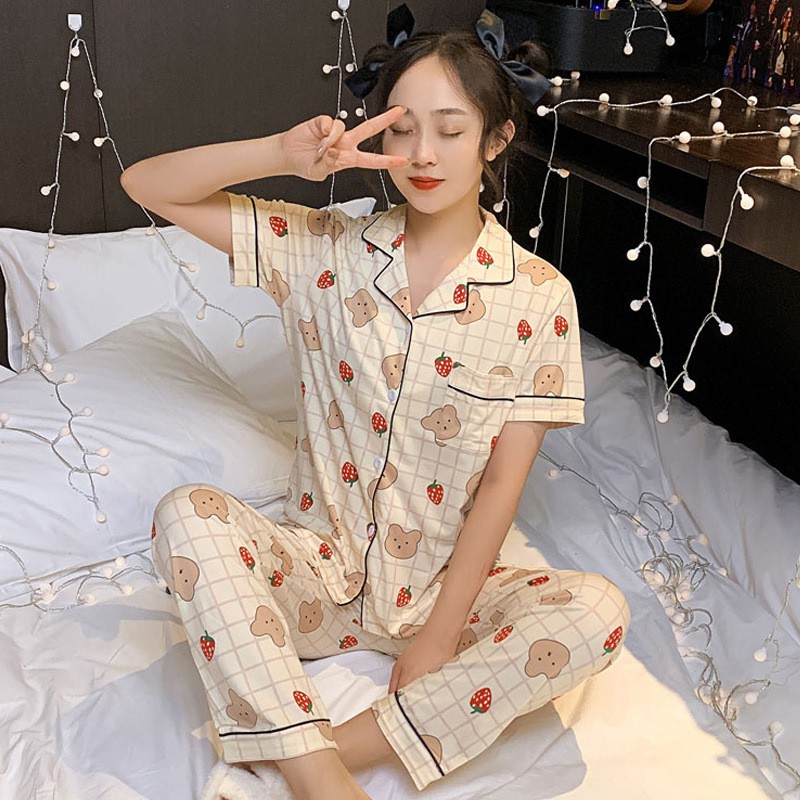 Đồ Bộ Pijama Mặc Nhà, Bộ Ngủ Cộc Dài Nhiều Màu Xinh Xắn Nhẹ Nhàng CDCP04