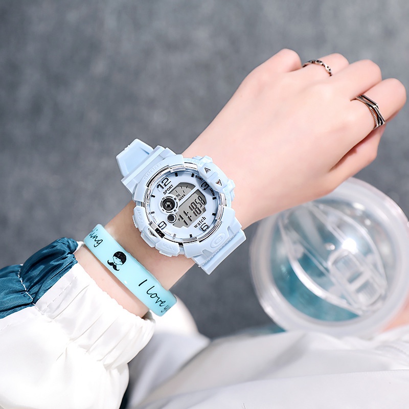 Đồng hồ điện tử đa chức năng chống thấm nước phong cách Hàn Quốc thời trang cao cấp cho học sinh | WebRaoVat - webraovat.net.vn