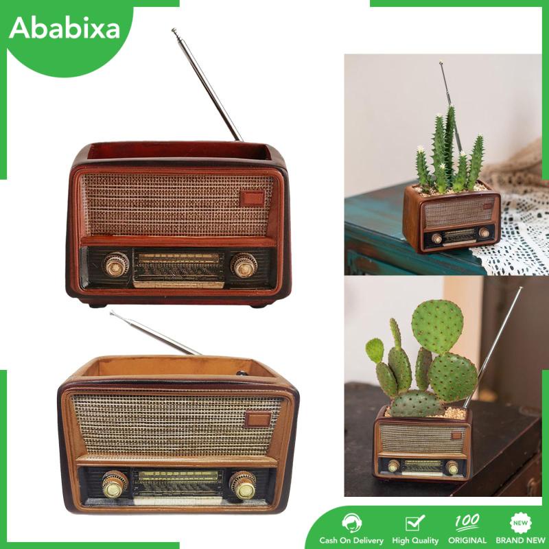 Chậu Cây Hình Radio Sáng Tạo Trang Trí Nhà Cửa / Văn Phòng