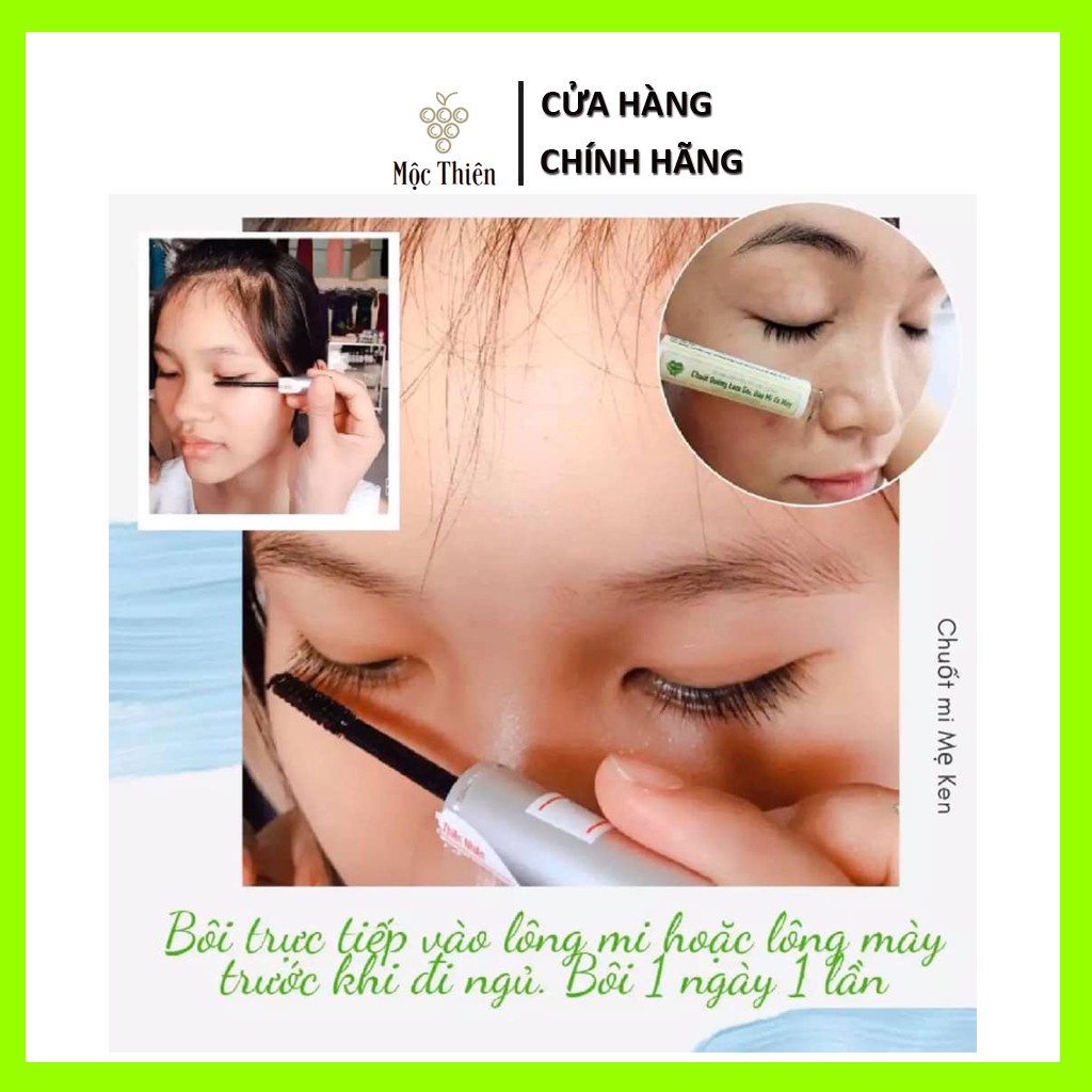 Dưỡng Mi Dài Dầu Dừa Mẹ Ken 10ml [Chuốt Dưỡng Mi Dài Dày Khỏe, Kích Mọc Mi An Toàn Mộc Thiên]