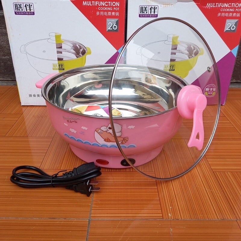 Nồi Lẩu Điện Đa Năng 28cm.Công Xuất Mạnh.Nấu Nhanh Nóng