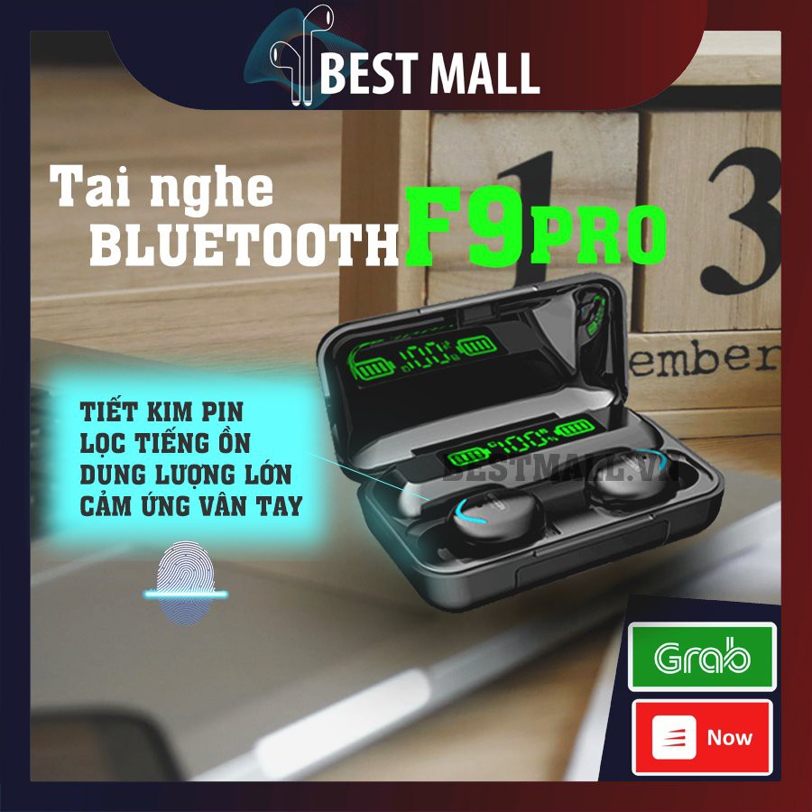 Tai Nghe Bluetooth 5.0 cho Iphone vs Android Kết Nối Không Dây Nhét Tai Amoi F9-5 TWS Chuyên Gaming - Phiên Bản Quốc Tế