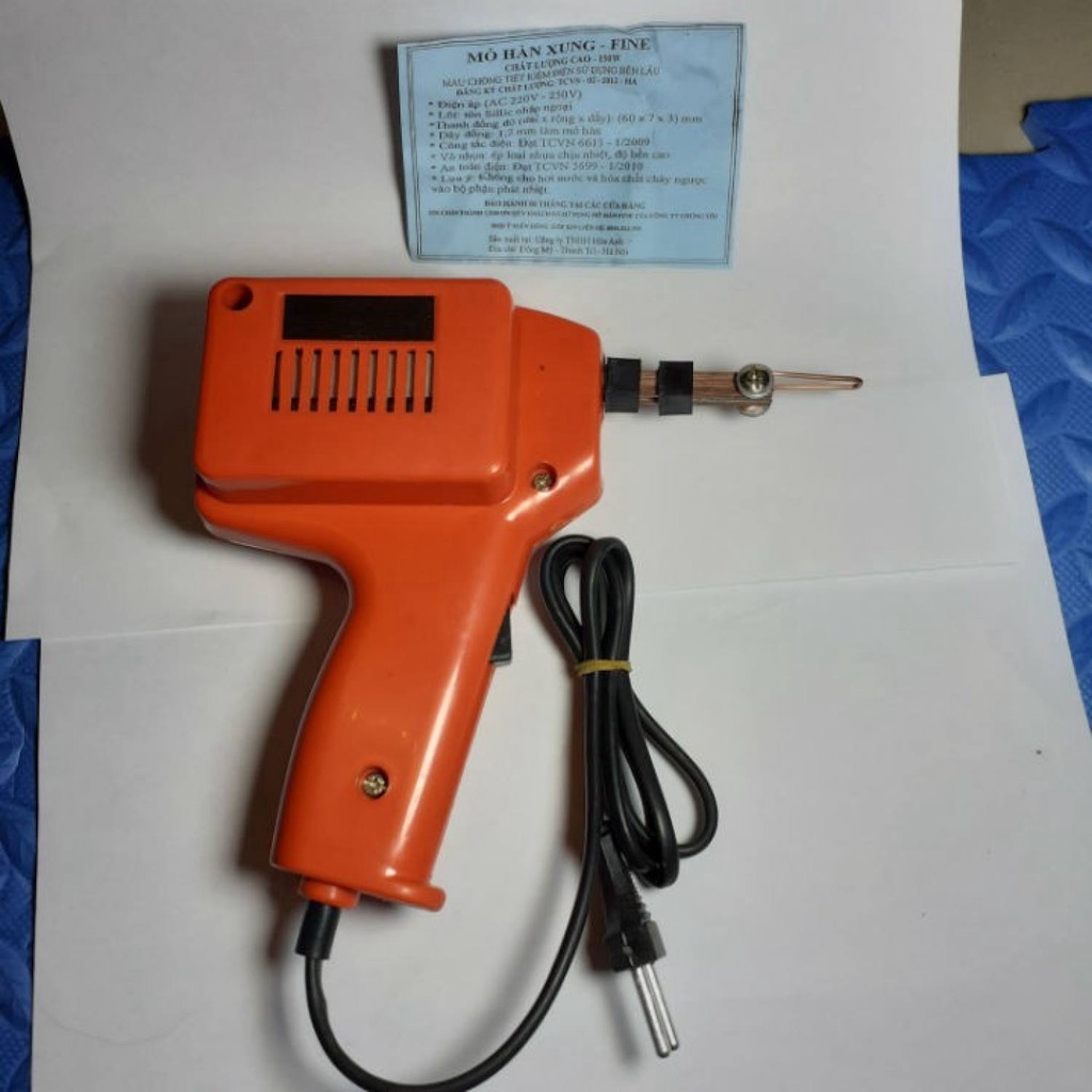 TẶNG KÈM 1 cuộn THIẾC HÀN- Mỏ Hàn Xung máy hàn xung hàn thiếc hàn chì nóng chảy cực nhanh Lõi Đồng 220VCC
