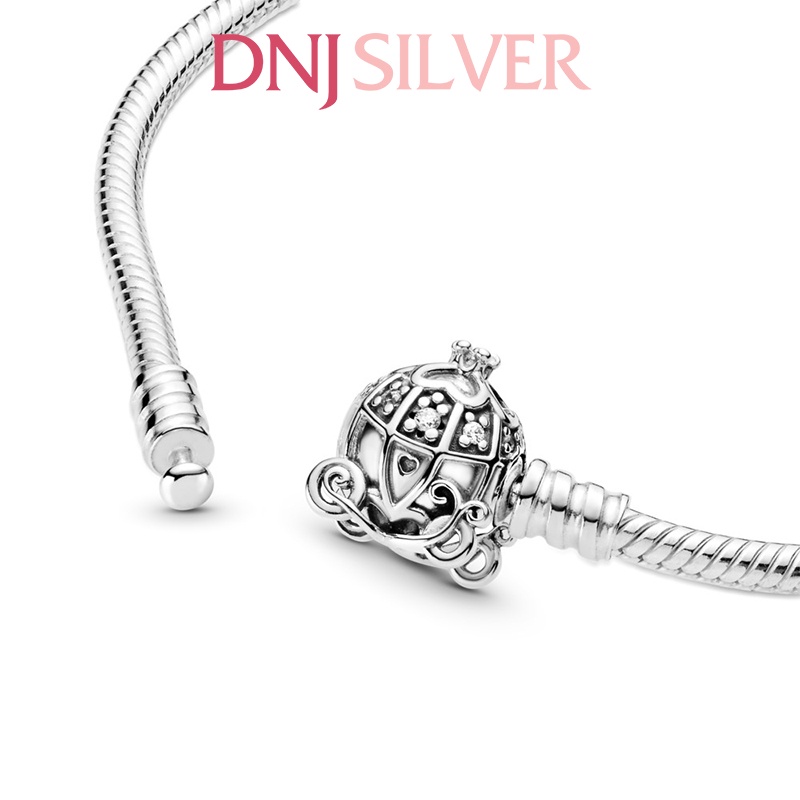 Vòng tay bạc 925 cao cấp - Mẫu vòng Cinderella Pumpkin Coach Clasp, có thể mix thêm hạt charm vào vòng theo ý thích