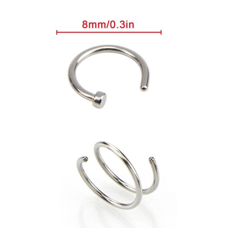 Set 40 Khuyên Mũi Xoắn Ốc Sang Trọng Không Gây Dị Ứng