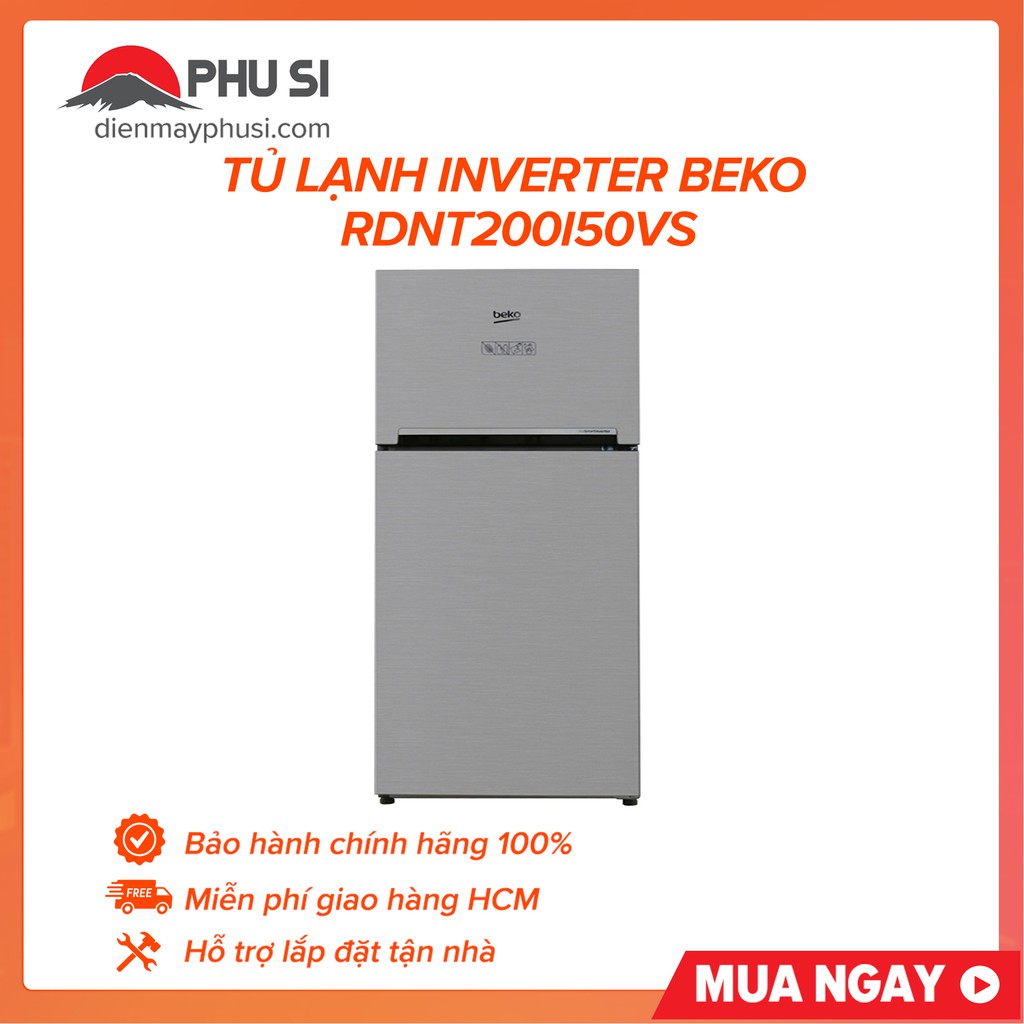 Tủ lạnh Beko RDNT200I50VS/RDNT200I50VWB 200L