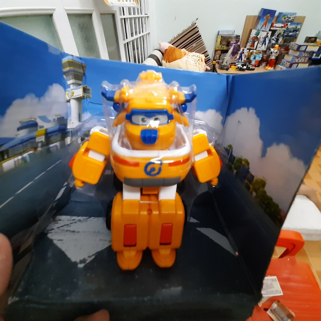 Super wings đồ chơi đội bay siêu đẳng nhân vật Donnie máy bay mini và robot cỡ nhỏ