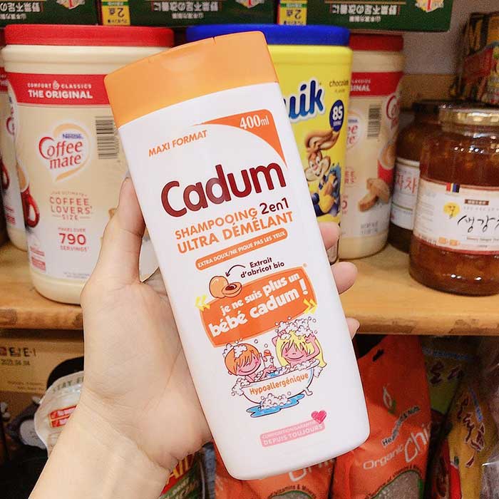 Dầu Gội BéBé Cadum 400ml Hương Mơ - Pháp