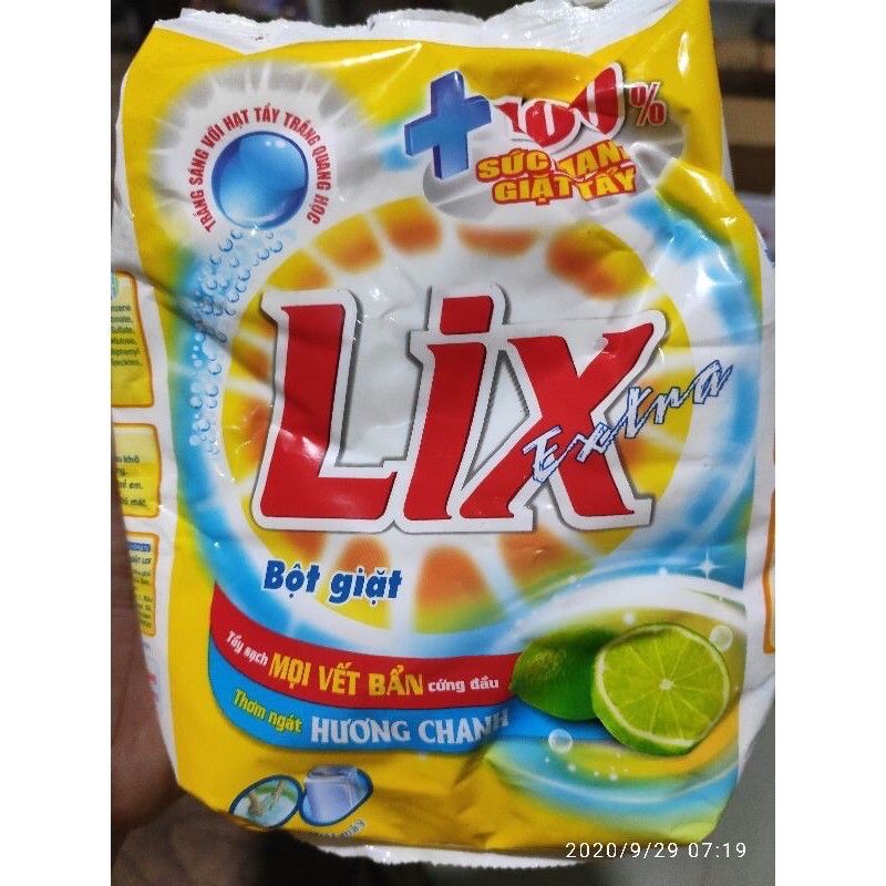 Bột giặt Lix Siêu Sạch gói Extra 260g/Chanh 300g Giao Ngẫu nhiên