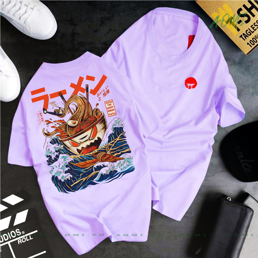 ÁO THUN UNISEX TOKYO LOGO X MÌ RAMEN NGON NỔI TIẾNG NHẬT BẢN TAY NGẮN TAY LỠ GIA ĐÌNH CẶP ĐÔI AOMI CHẤT LƯỢNG CAO