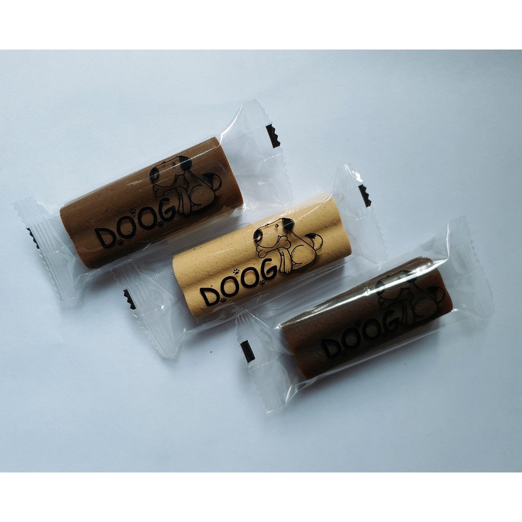 Xương cho chó gặm sạch răng - Xương Doog chữ M - Bàn Chải 25g