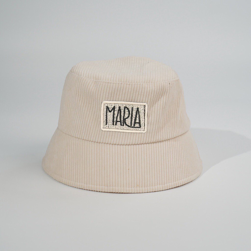Mũ bucket vành cụp nhung tăm nhiều màu phong cách Ulzzang Unisex