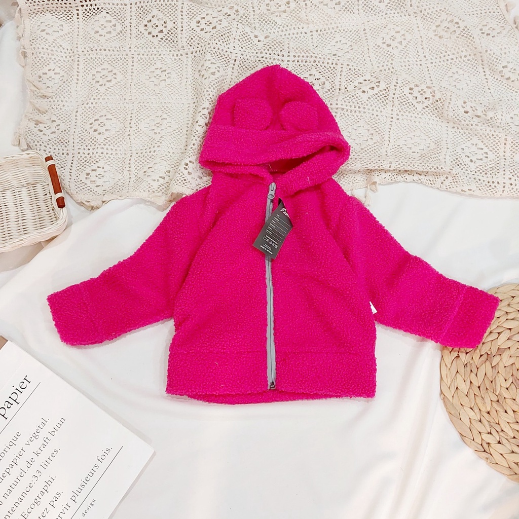 Áo Khoác Cho Bé Vải Lông Chất Siêu Mềm Siêu Ấm AM770 TTR133 TTR155