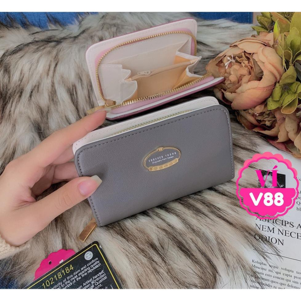VÍ 1 KHÓA KÉO XINH XẮN CHUẨN QC ❤100% ẢNH THẬT❤