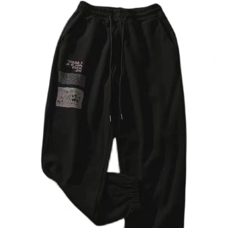 NRVP Quần thể thao nữ ống rộng phong cách đường phố Hàn Quốc mới