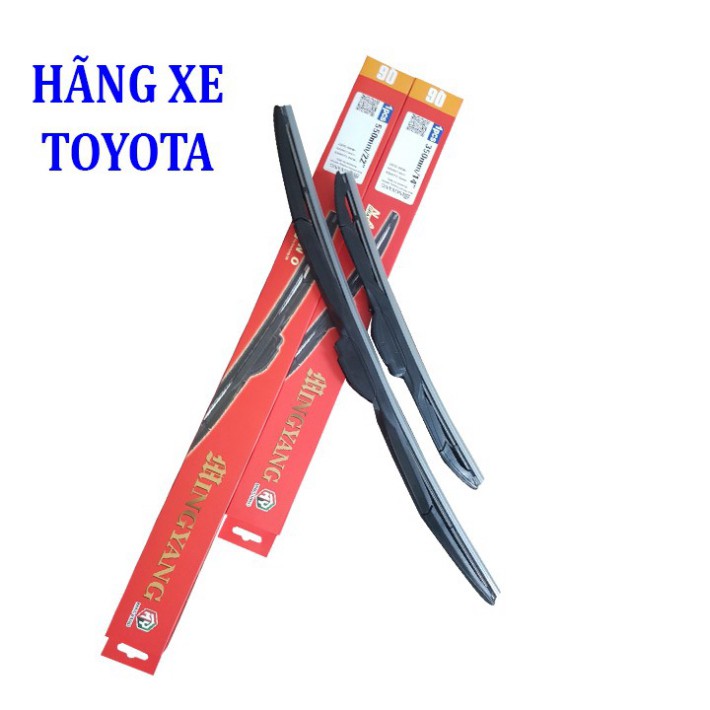 Sản Phẩm Bộ 2 thanh gạt nước mưa ô tô đa năng Nano cao cấp dành cho hãng xe Toyota: Camry-Altis-Yaris-Fortuner-Vios-Inno