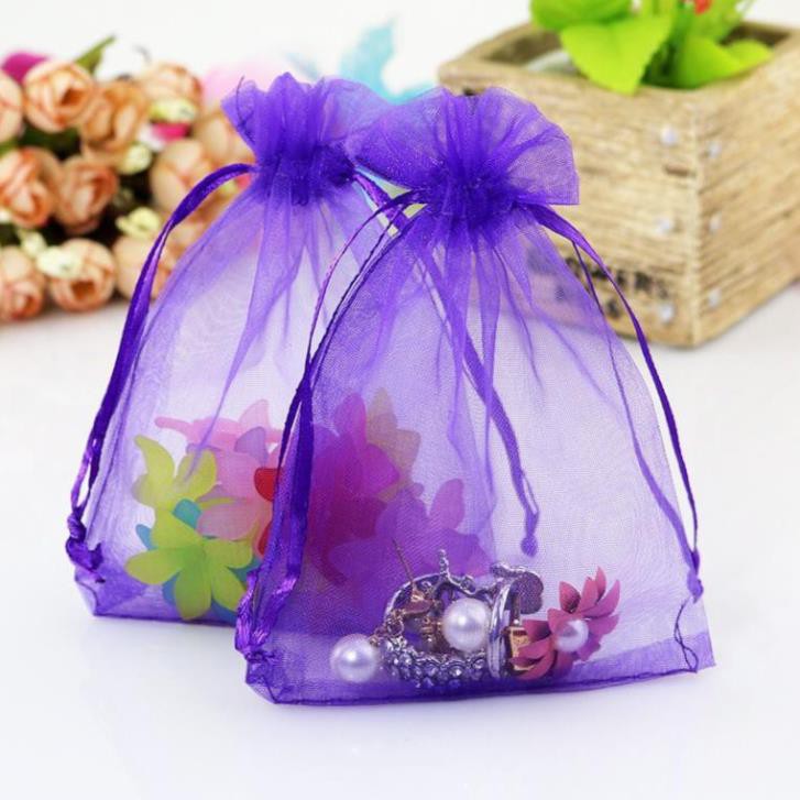 Combo 10 Túi Lưới Dây Rút Đa Năng Xinh Xắn Đựng Trang Sức, Kẹo, Hoa Quả Khô, Qùa Tặng. ZIP-500