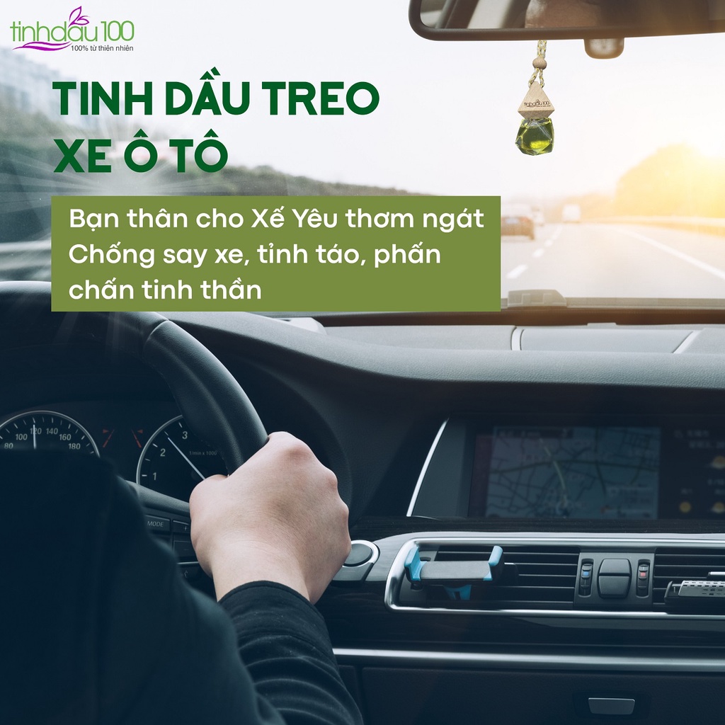 Tinh dầu treo xe ô tô, thơm phòng, treo phòng vệ sinh khử mùi, treo tủ quần áo. Combo Vỏ treo +lọ 10ml Tinh Dầu 100 Shop