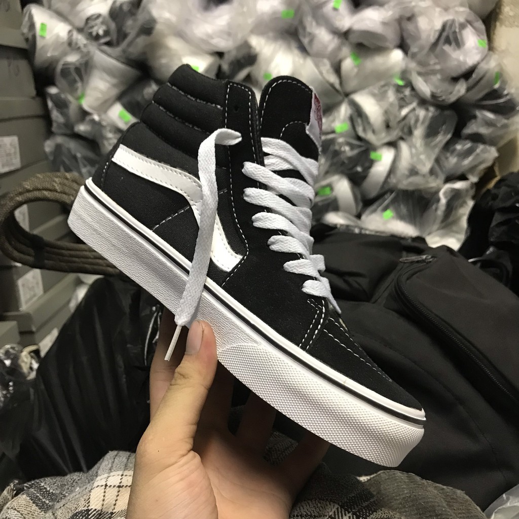 >ẢNH THẬT-HÀNG THẬT< Giày Sneaker trượt ván Old Skool SK8 đen cao cổ nỉ nam nữ | BigBuy360 - bigbuy360.vn