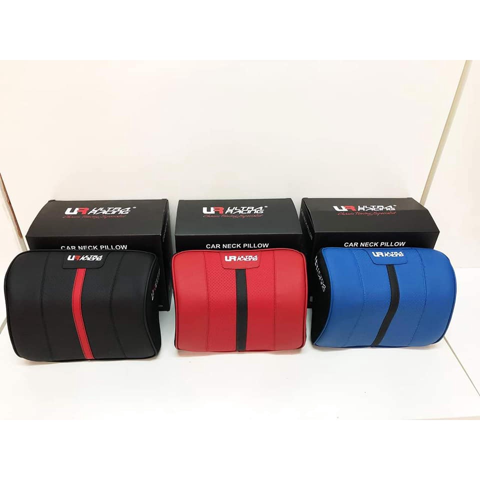 Gối tựa cổ, tựa đầu Ô tô ultra Racing màu đỏ
