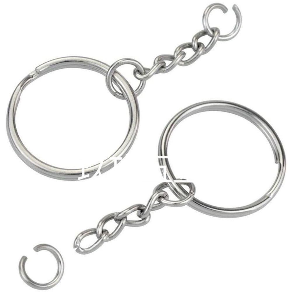 LAYOR 10/20Pcs 10/20Pcs Keyring Fashion Accessories Keyfob Keychain|Pendant Metal Split Ring Key Holder Rings