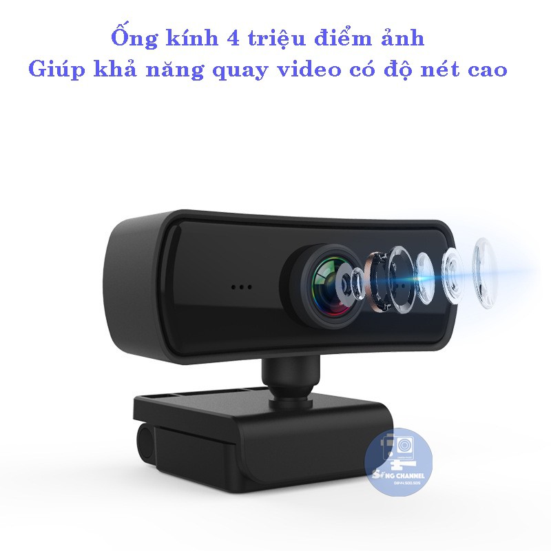 WebCam Máy Tính PC SWC-03 Độ Phân Giải 2k (Có Mic)