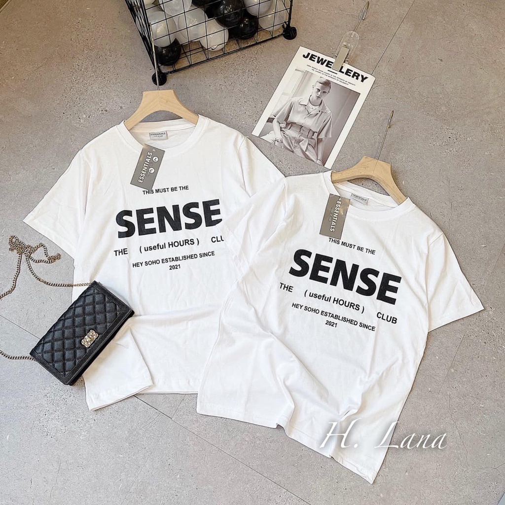 ÁO PHÔNG TRẮNG CHỮ SENSE HOT HIT | BigBuy360 - bigbuy360.vn