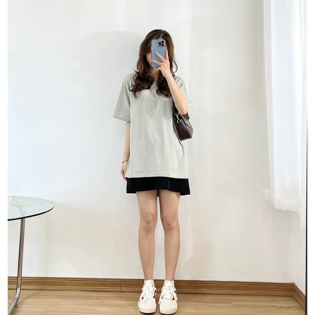 Áo thun trơn cotton co giãn tốt, thoáng mát thấm hút mồ hôi- Miho house