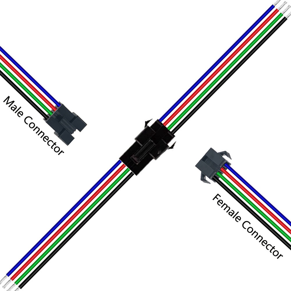 Cặp Dây Đèn LED 2Pin/4pin/5pin 15CM JST 10-50 Cho 5050/3528/WS2812B/WS2811/WS2815