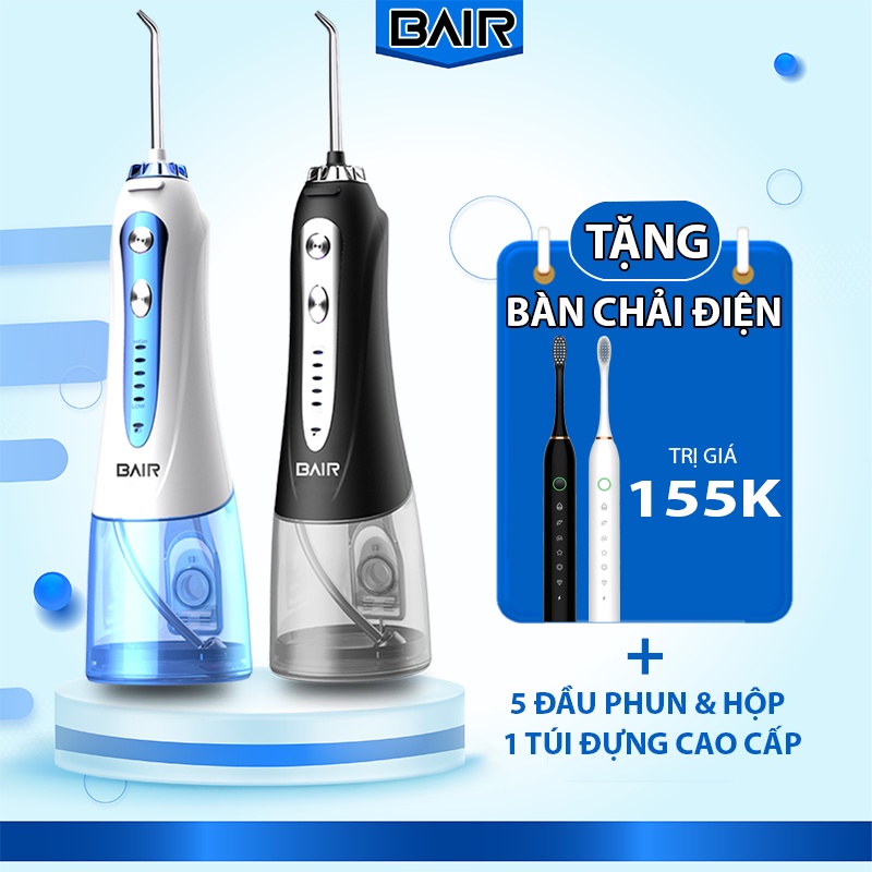Máy tăm nước Bair BF - 8 pro, tăm nước cao cấp chính hãng bảo hành 12 tháng