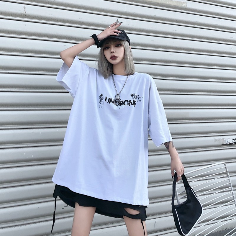 Áo thun tay lỡ form rộng Unisex, áo phông tay lỡ Nam Nữ | BigBuy360 - bigbuy360.vn